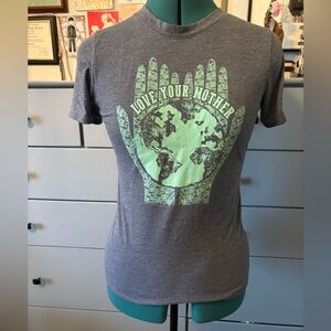 Modern Lux Charcoal Tee Earth Graphic